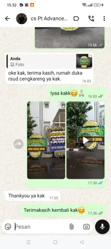 Testimonial Papan Bunga Pernikahan pagesangan