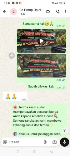 Testimonial Papan Bunga pagesangan