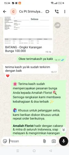 Testimonial Papan Bunga pagesangan