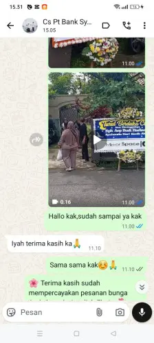 Testimonial Papan Bunga pagesangan