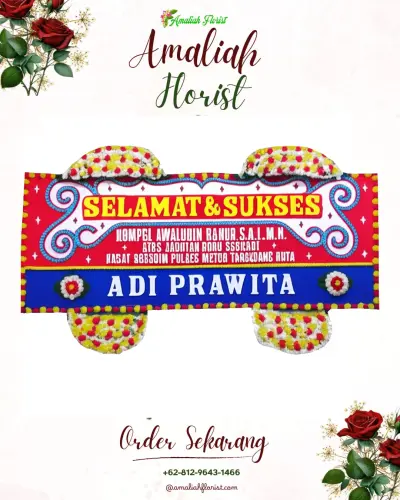 Karangan Bunga Ucapan Selamat pagesangan